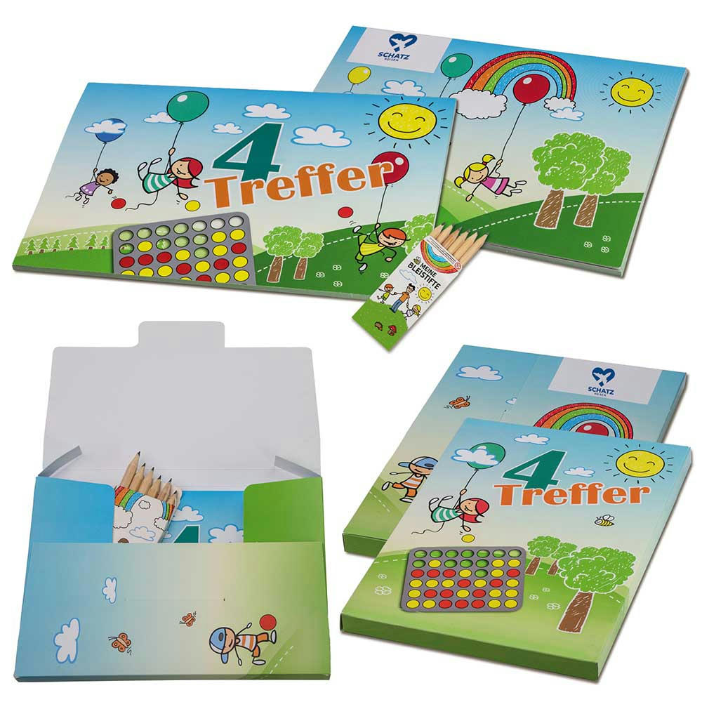4 Treffer - Ostern - Set mit 1-c Logoeindruck Werbeartikel