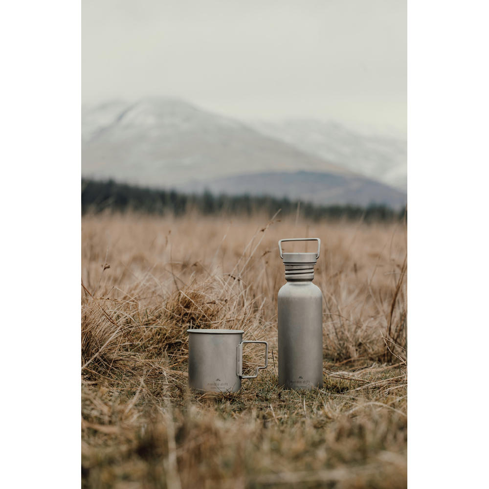 Nordic Drift Trail Ultraleichte Titan-Wasserflasche 600ml Werbeartikel
