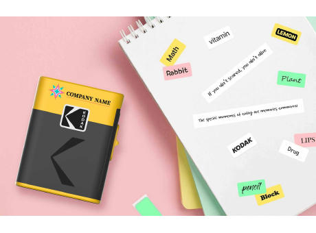 Kodak Era Sofort-Etikettendrucker Gelb Werbeartikel