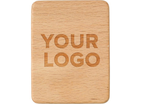 Telefonhalter aus Gummibaumholz Nyla Werbeartikel