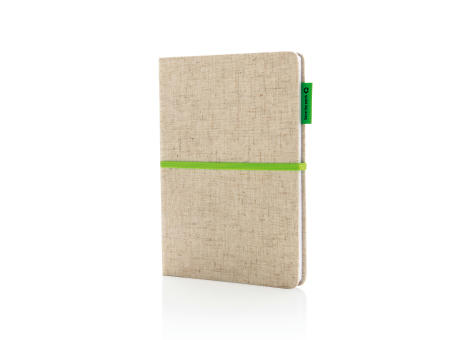 A5 Jute Notizbuch bedrucken