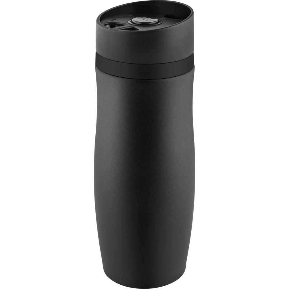 Product image Metmaxx® Thermobecher "CremaExtensaNero" schwarz/Ring schwarz Werbeartikel