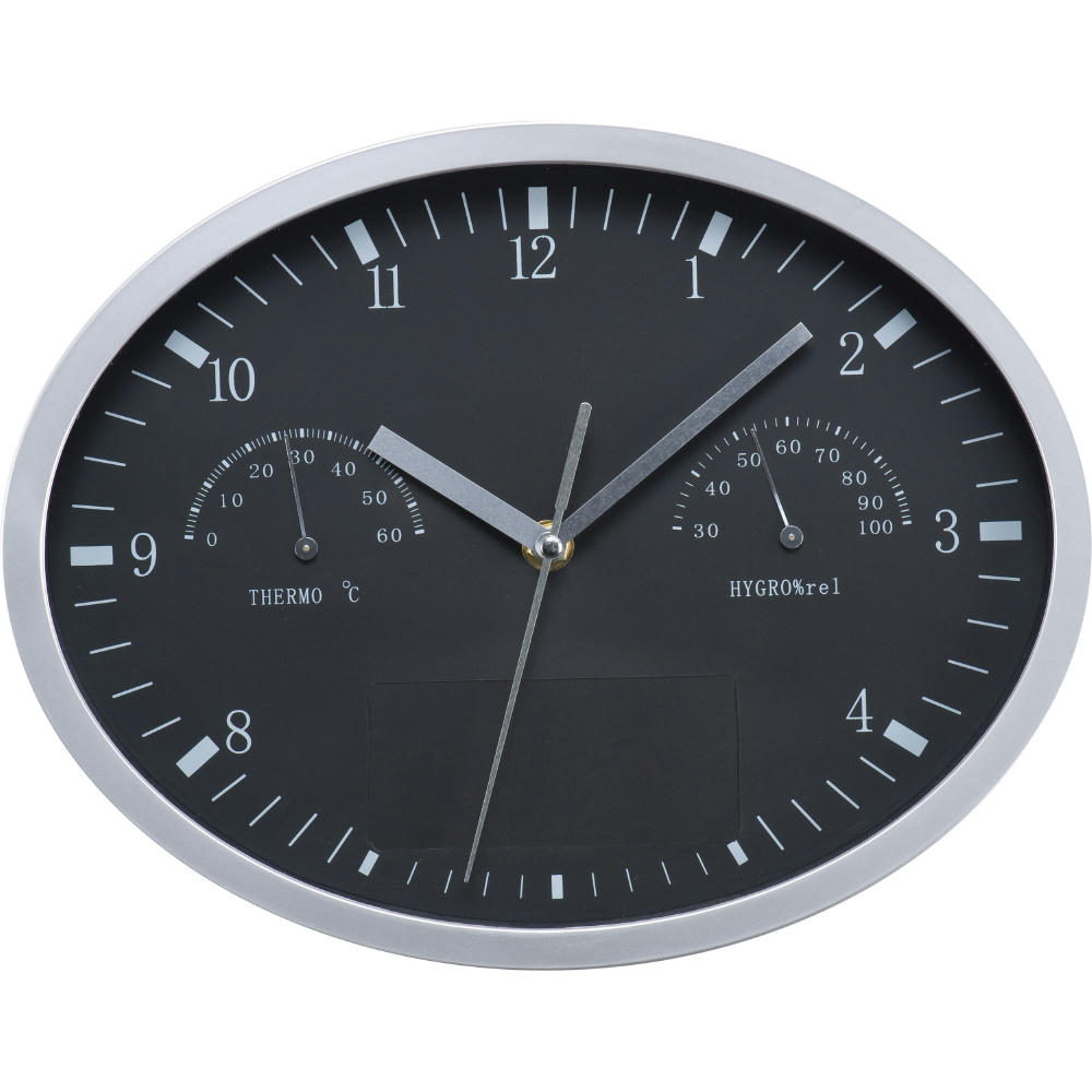 Product image Wanduhr mit Hygro- und Thermometer Werbeartikel
