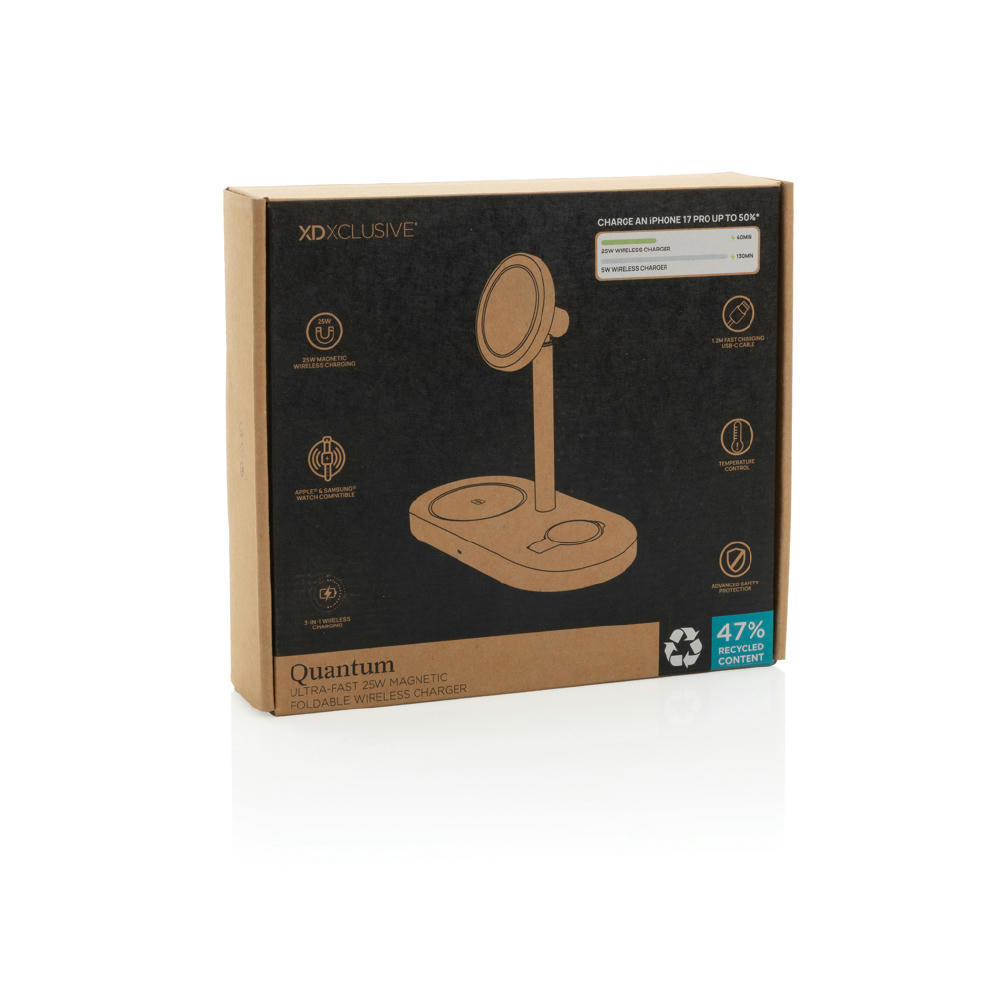 Quantum Ultra-Fast RCS 25W magnetischer Desk-Charger Werbeartikel