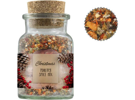 Product image Weihnachts Gewürzmischung Geflügel, ca. 60g, Korkenglas Werbeartikel