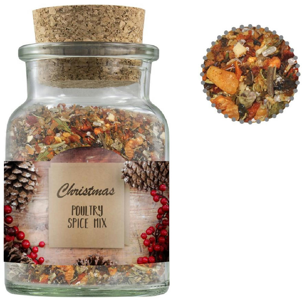 Product image Weihnachts Gewürzmischung Geflügel, ca. 60g, Korkenglas Werbeartikel
