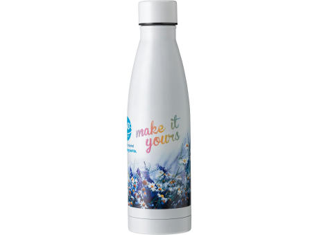 Doppelwandige Trinkflasche aus Edelstahl Marcelino Werbeartikel