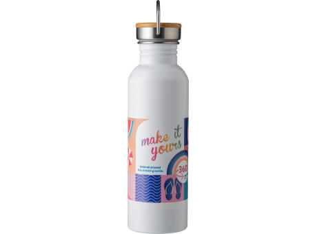 Edelstahl Trinkflasche Mohnblume Werbeartikel