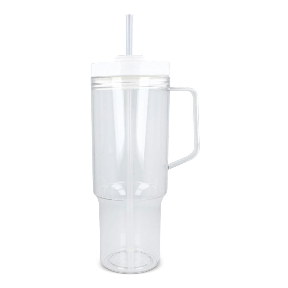 Miami Becher mit Henkel transparent 1,2 l R-PET Werbeartikel