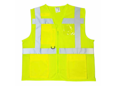 Warnweste MULTI-POCKET Gr. L/XL Werbeartikel