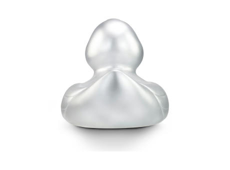 Werbeente Sylvie Silber XXL, ca. 30 cm Werbeartikel