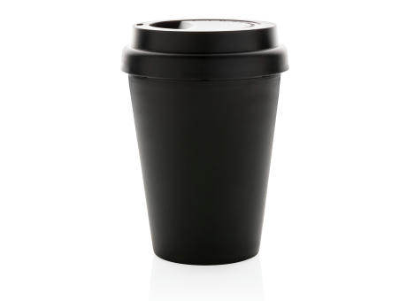 Wiederverwendbarer doppelwandiger Kaffeebecher 300ml bedrucken