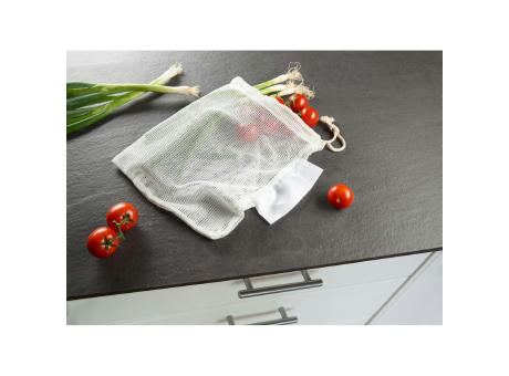 Obst- und Gemüsebeutel Cotton "ECOCARE", small bedrucken