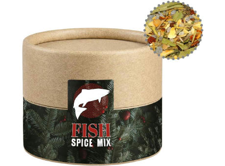 Weihnachts Gewürzmischung Fisch, ca. 30g, Kraftpapierdose Mini Werbeartikel