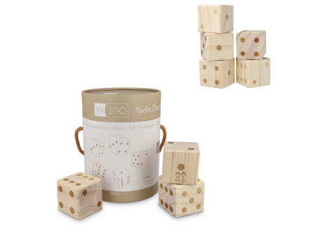 InSide Out Riesen-Würfelspiel aus Holz Werbeartikel