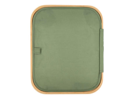 InSideOut faltbarer Korb mit Deckel Sogne 40,5 x 33 x 42cm rPET Werbeartikel