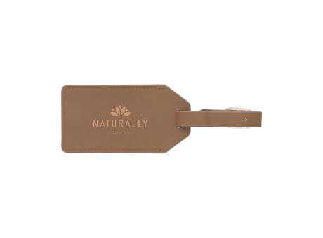 Vegan Pineapple Leather Luggage Tag Werbeartikel
