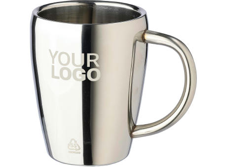 Recycelte Isolierbecher-Set aus Edelstahl Naya Werbeartikel