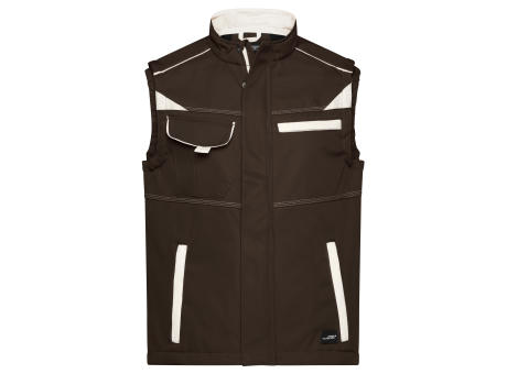 Workwear Softshell Vest - COLOR - - Funktionelle Softshellweste mit hochwertiger Ausstattung Werbeartikel