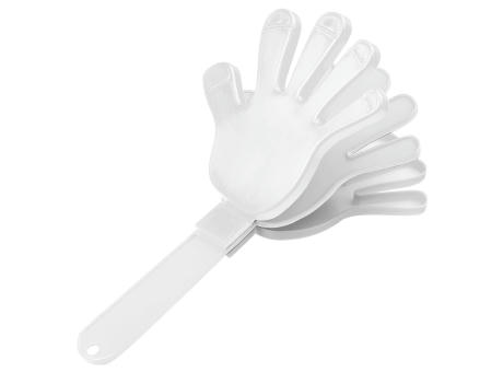 Klapper "Hand", einfarbig Werbeartikel