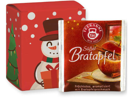 Product image Beuteltee Bratapfel, 5 Stück, 12,5g, Faltschachtel Werbeartikel