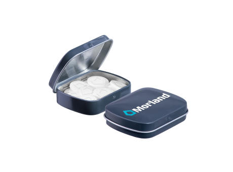 Mini Klappdeckeldose Logo Pfefferminz Werbeartikel