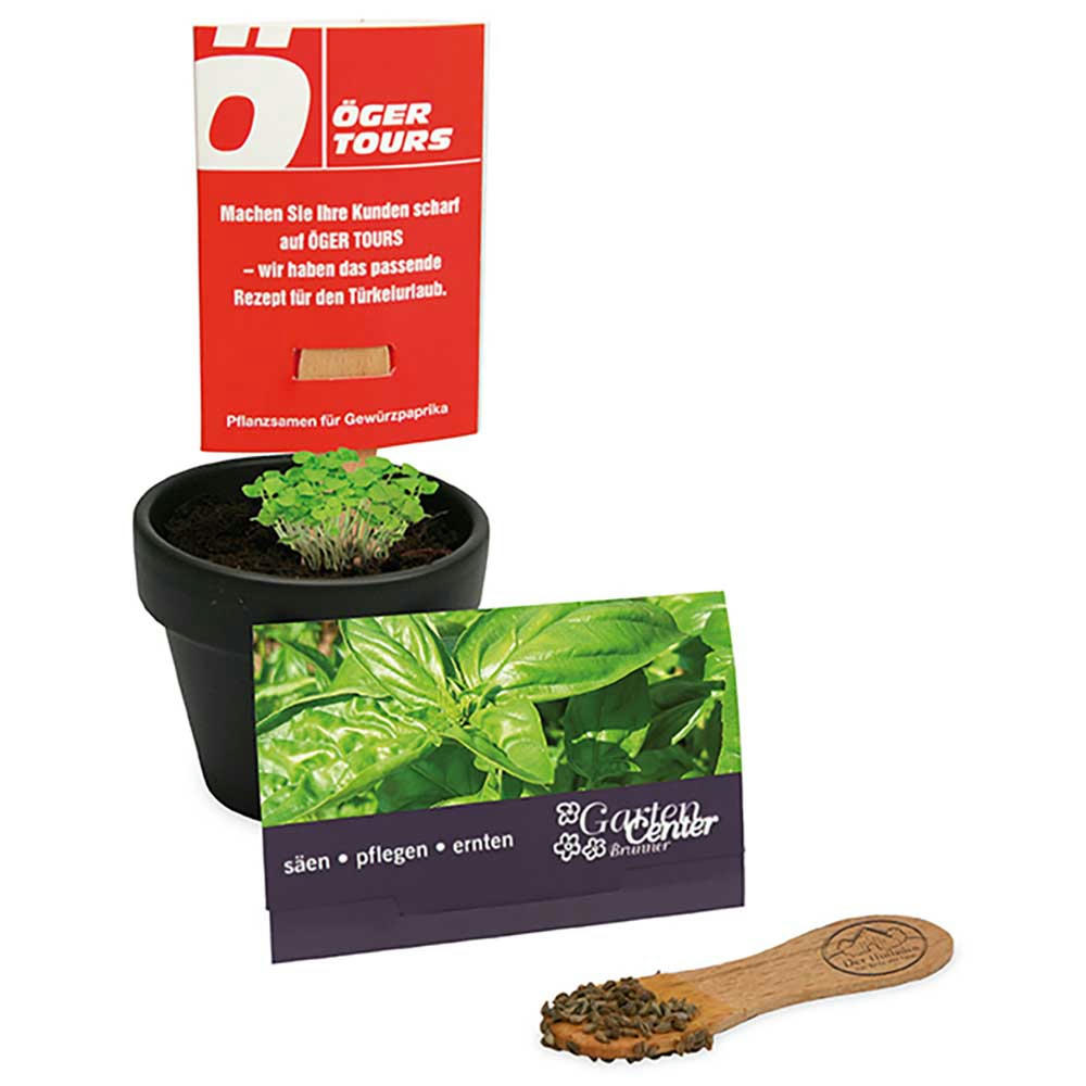 Product image Pflanz-Stick mit Samen - Basilikum Werbeartikel