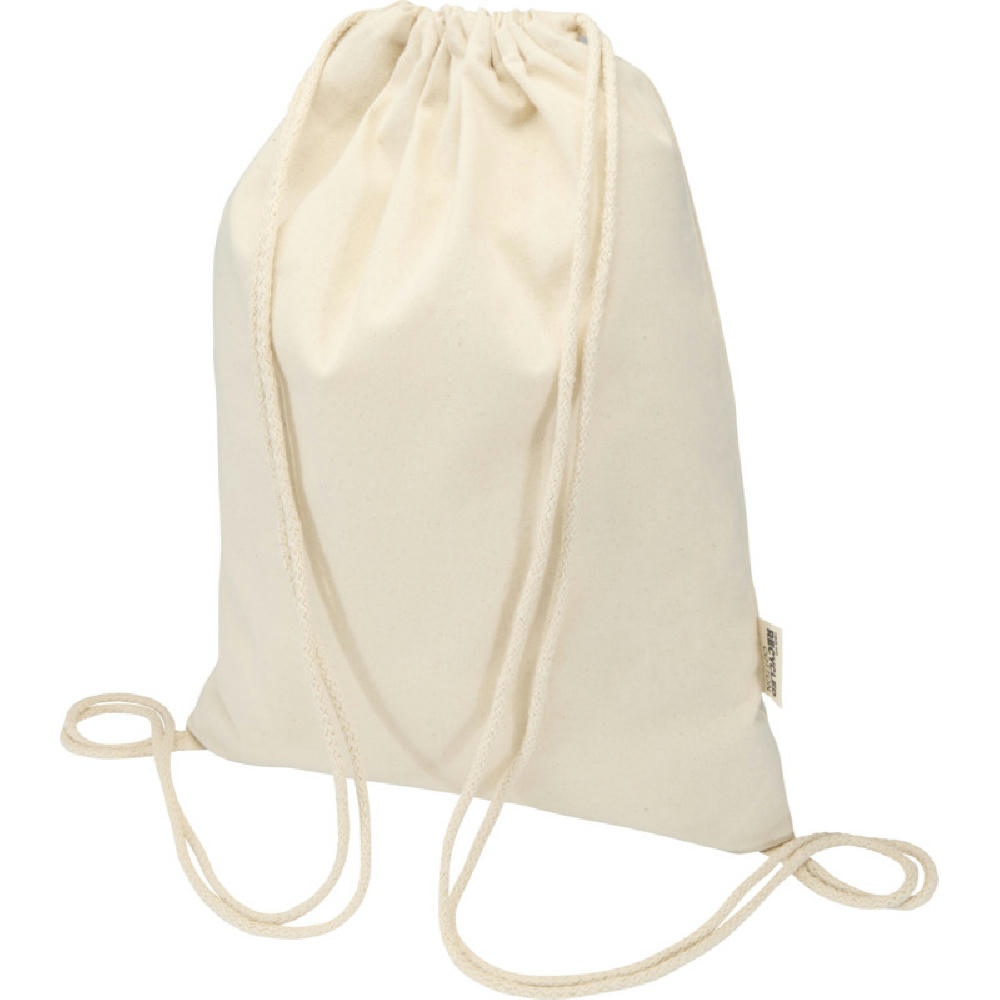 Product image Peru Blend 180 g/m² Sportbeutel aus GRS recycelter Baumwolle 5L Werbeartikel