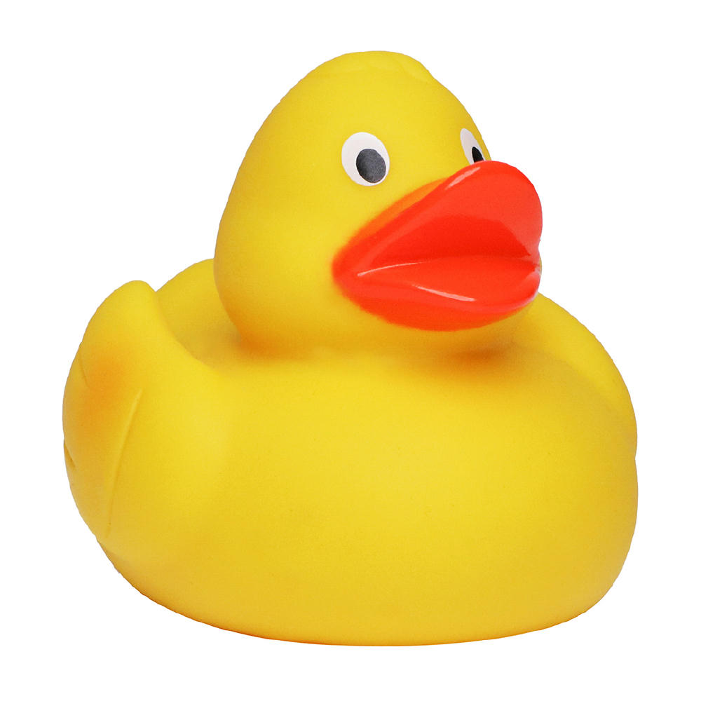 Renn-Ente, mit Metallplatte Werbeartikel