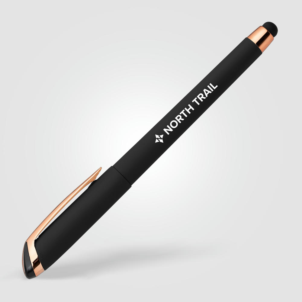 Gazelle Softy Roségold Gelschreiber - m/Stylus Werbeartikel