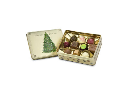 Geschenkartikel / Präsentartikel: Merry Praliné - Pralinendose mit 125 g  Werbeartikel