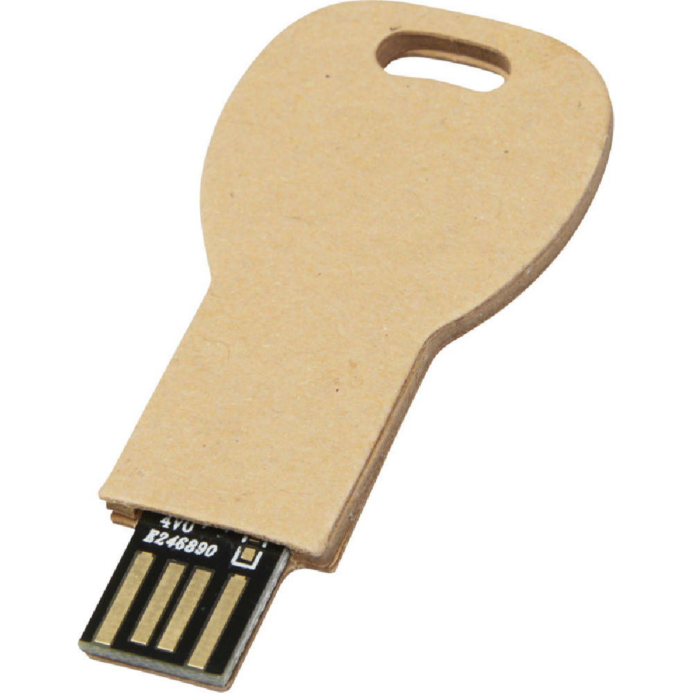 Schlüssel USB-Stick 2.0 aus recyceltem Papier Werbeartikel