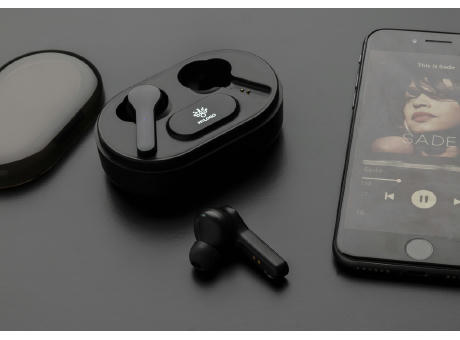 Light-Up Logo TWS Ohrhörer in Ladebox Werbeartikel