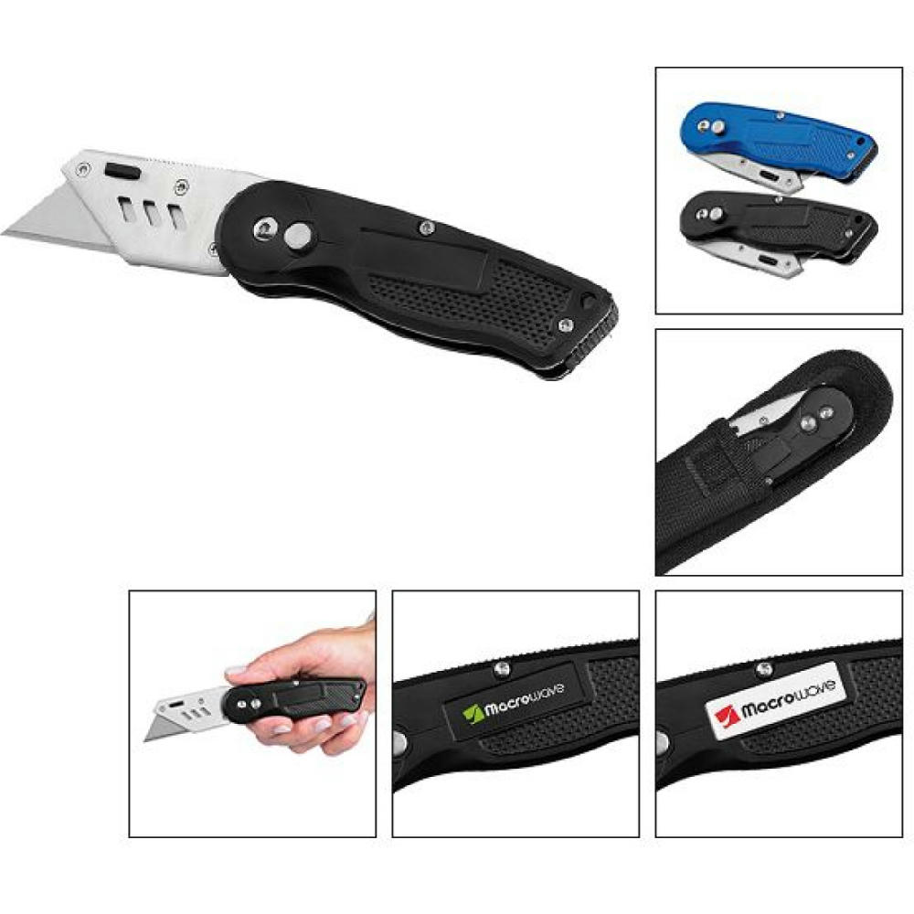 Product image Trapezklingen-Klappmesser "Profi Cut schwarz" Werbeartikel