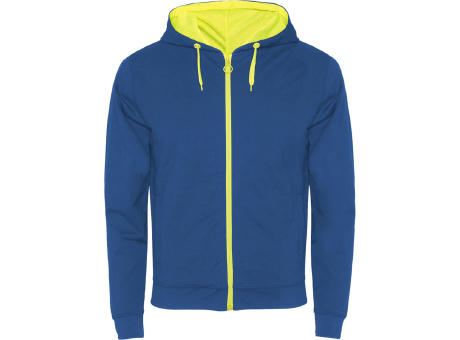 royalblau, fluorgelb