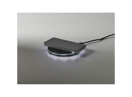 BURNELL. Superschnelles 10W wireless Ladegerät aus ABS Werbeartikel