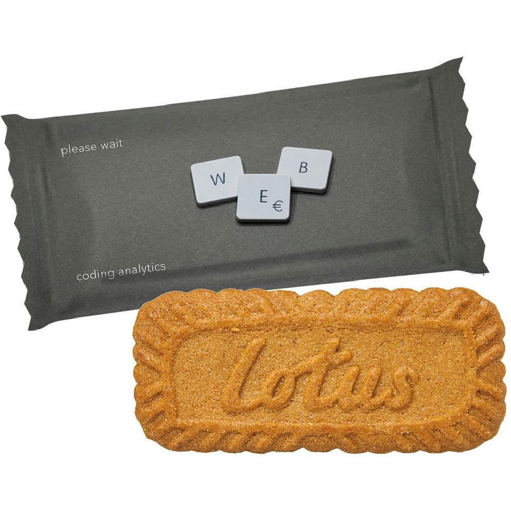 Product image Karamellkeks, ca. 8g, Flowpack Werbeartikel
