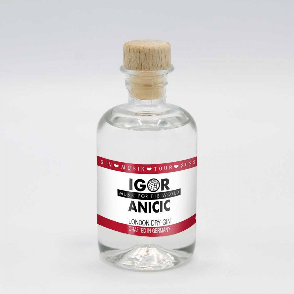 Premium London Dry Gin 50 ml | individuelles 4c-Label Werbeartikel