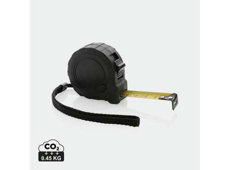 Product image 3m/16mm Maßband mit Stop-Taste aus RCS recycelt. Kunststoff Werbeartikel