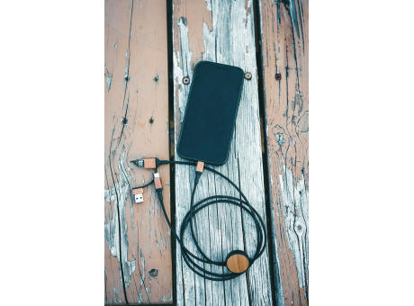 Ohio 6-in-1-Kabel aus RCS zertifiziert recyceltem Kunststoff Werbeartikel