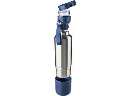 Doppelwandige Edelstahl-Trinkflasche (500 ml) Zev Werbeartikel