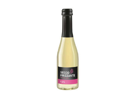 0,2 l Secco frizzante (Glas) - Body Label Werbeartikel