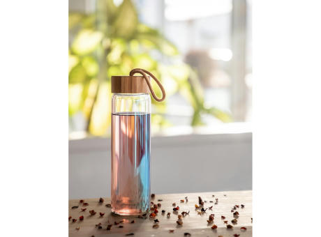 Product image Glasflasche "Bamboo", 0,65 l, colour bedrucken