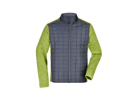 Men's Knitted Hybrid Jacket - Strickfleecejacke im stylischen Materialmix Werbeartikel