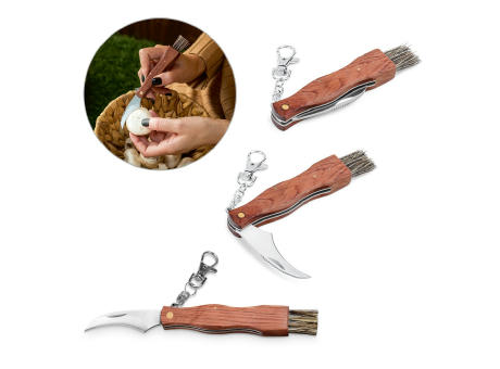 GUNTER. Taschenmesser aus Edelstahl und Holz Werbeartikel