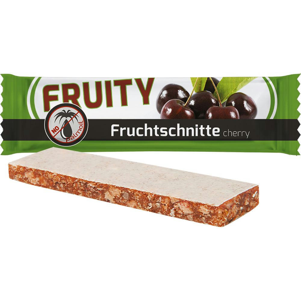 Product image Fruchtschnitte Kirsche, ca. 23g, Flowpack Werbeartikel