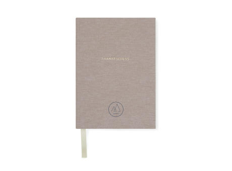 VINGA Thankfulness GRS-recyceltes Papierjournal bedrucken