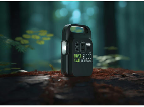 Power Vault 21.000mAh tragbare Powerstation aus RCS rPlastik bedrucken