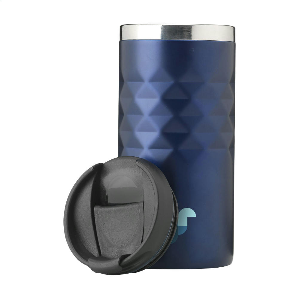 Geometric Mug RCS Recycled Steel 280 ml Thermobecher Werbeartikel