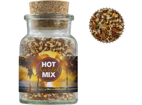 Product image Gewürzmischung HOT Karibik Mix, ca. 50g, Korkenglas Werbeartikel
